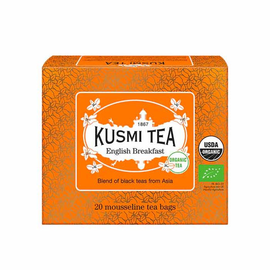 クスミティー イングリッシュ ブレックファスト ティーバッグ 20個入 (個包装なし) KUSMI TEA 〈ENGL20SBIO〉 ブラックティー (紅茶)