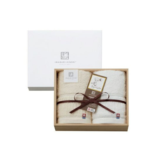 今治謹製 organic towel オーガニックパイル フェイスタオル2枚 IOG3930(今治製)