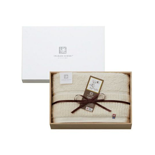 今治謹製 organic towel オーガニックパイル バスタオル1枚 IOG3935 ベージュ(今治製)