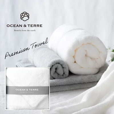 OCEAN&TERRE PREMIUM バスタオル1枚 (ホワイト) オーシャンテール ギフト 〈A603〉