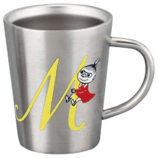 ムーミン イニシャル 【M】 ステンレス二重マグ 〈MM8804-856-M〉 食器 イニシャルマグカップ