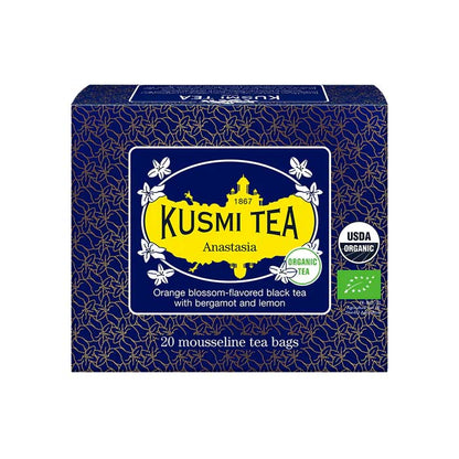 クスミティー アナスタシア ティーバッグ 20個入 （個包装なし） KUSMI TEA 〈ANAS20SBIO〉 ブラックティー （紅茶）