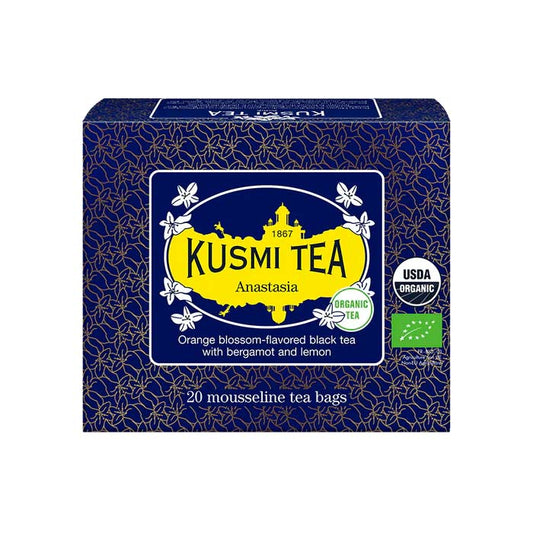クスミティー アナスタシア ティーバッグ 20個入 （個包装なし） KUSMI TEA 〈ANAS20SBIO〉 ブラックティー （紅茶）