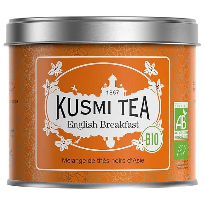 クスミティー イングリッシュ ブレックファスト 100g缶 KUSMI TEA 〈ENGL100BIO〉 ブラックティー （紅茶）