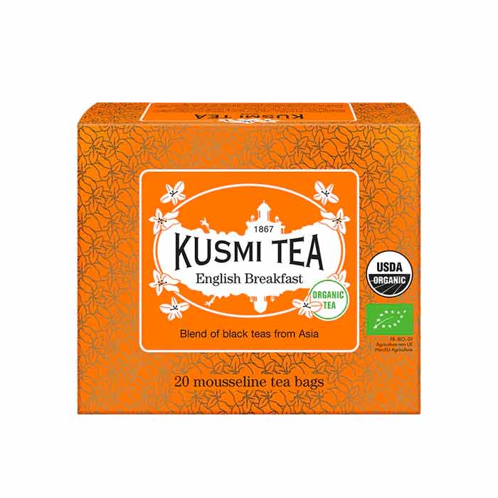 クスミティー イングリッシュ ブレックファスト ティーバッグ 20個入 （個包装なし） KUSMI TEA 〈ENGL20SBIO〉 ブラックティー （紅茶）