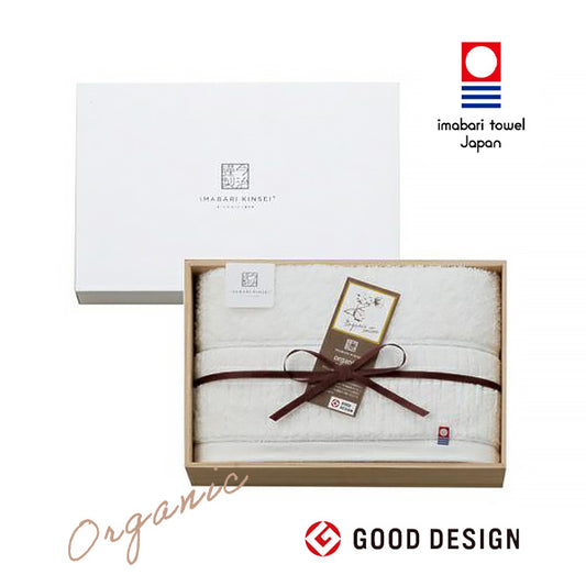 今治謹製 organic towel　オーガニックパイル バスタオル１枚　IOG3935　ホワイト（今治製）