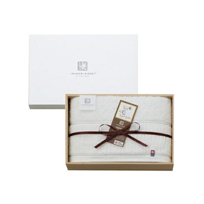 今治謹製 organic towel　オーガニックパイル バスタオル１枚　IOG3935　ホワイト（今治製）