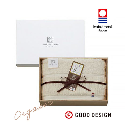 今治謹製 organic towel　オーガニックパイル バスタオル１枚　IOG3935　ベージュ（今治製）