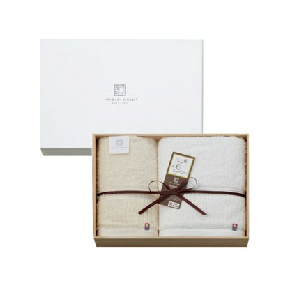 今治謹製 organic towel　オーガニックパイル バスタオル１枚・フェイスタオル１枚　IOG3950（今治製）