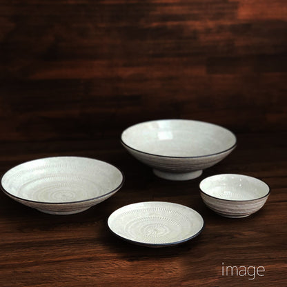 普段使いのうつわ 美濃焼 スパイラル 50プレート K99097 中皿 和食器 おうちカフェ 陶器 器集め 12時までの注文で当日出荷
