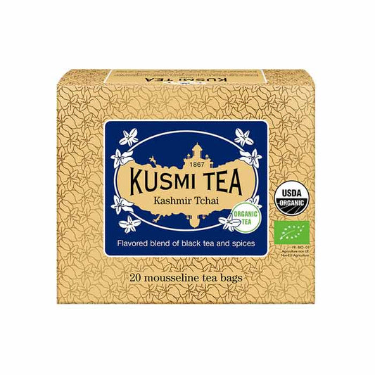 クスミティー カシミール チャイ ティーバッグ 20個入 （個包装なし） KUSMI TEA 〈KASH20SBIO〉 ブラックティー （紅茶）