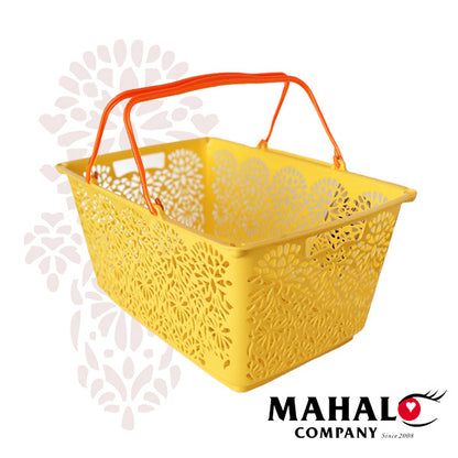 マハロ バスケット バレンシアハニー MAHALO BASKET 長方形型 レジかご ショッピングバスケット