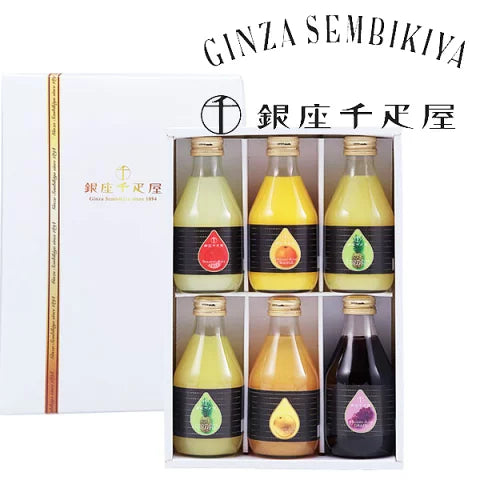 Ginza Straight Juice 6 bottles Ginza Senbikiya &lt;PGS-128N&gt; Fruit juice