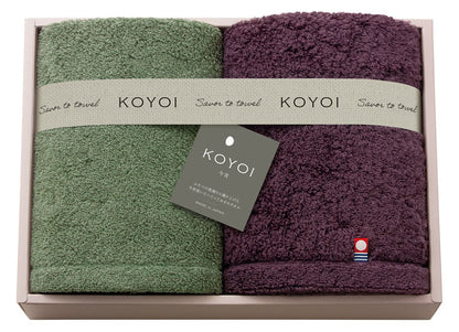 フェイスタオル2P KOYOI 〈今宵〉 タオルセット 〈79040〉 今治タオル+泉州タオル