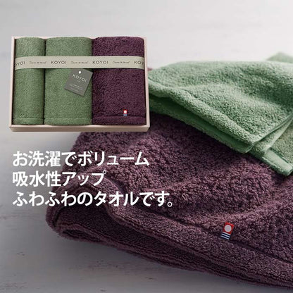 フェイスタオル2P・ハンドタオル KOYOI 〈今宵〉 タオルセット 〈79050〉 今治タオル+泉州タオル