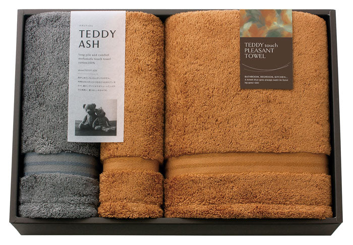 バスタオル・フェイスタオル・ハンドタオル TEDDY ASH 〈テディアッシュ〉 タオルセット 〈80040〉