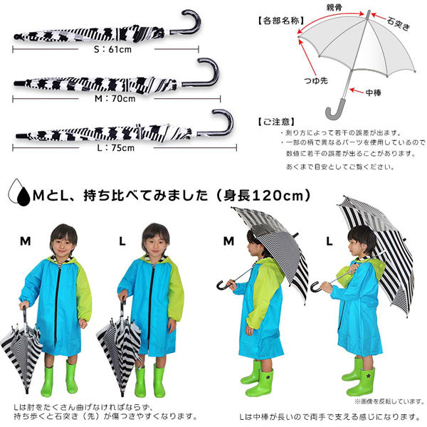 ユアーズアーミーワールド 女の子柄 子供用長傘