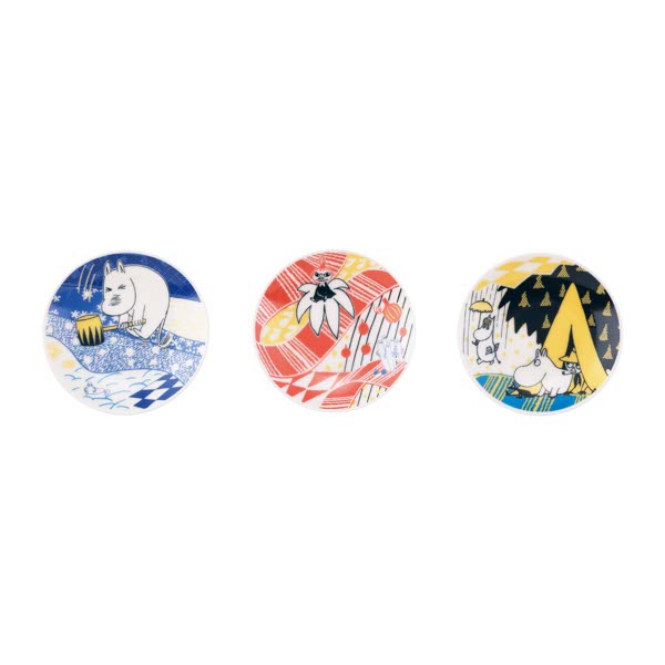 豆皿 3枚揃 MOOMIN ainaシリーズ 〈MM8500-135〉 少しずつ揃えたい ムーミン食器