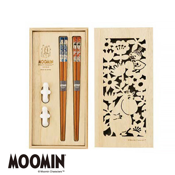 ペア箸 箸置き セット 木箱入 MOOMIN ムーミンシリーズ 〈MM8500-842H〉 少しずつ揃えたい ムーミン食器