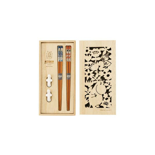 ペア箸 箸置き セット 木箱入 MOOMIN ムーミンシリーズ 〈MM8500-842H〉 少しずつ揃えたい ムーミン食器