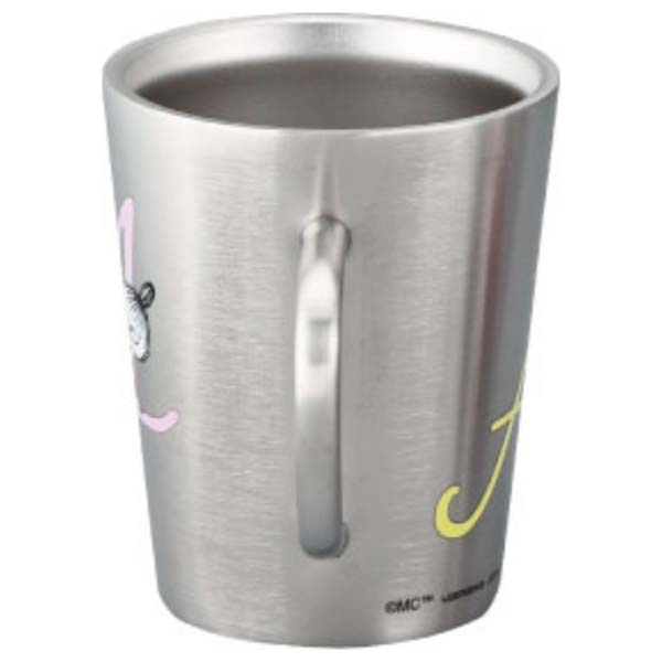 ムーミン イニシャル 【A】 ステンレス二重マグ 〈MM8801-856-A〉 食器 イニシャルマグカップ