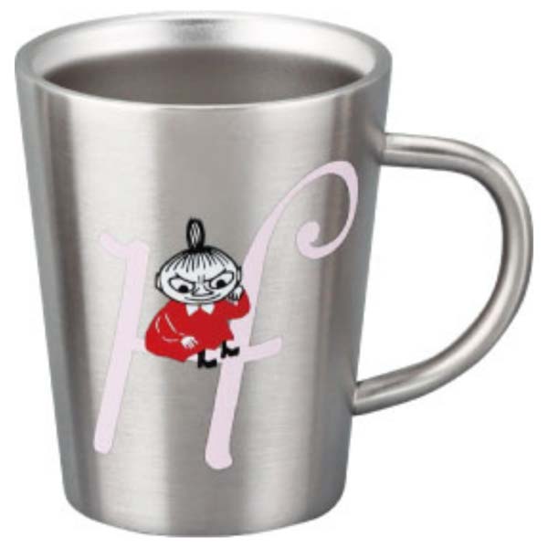 ムーミン イニシャル 【H】 ステンレス二重マグ 〈MM8802-856-H〉 食器 イニシャルマグカップ