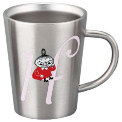 ムーミン イニシャル 【H】 ステンレス二重マグ 〈MM8802-856-H〉 食器 イニシャルマグカップ