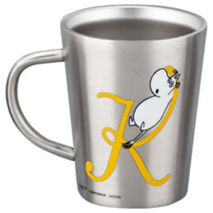 ムーミン イニシャル 【K】 ステンレス二重マグ 〈MM8803-856-K〉 食器 イニシャルマグカップ