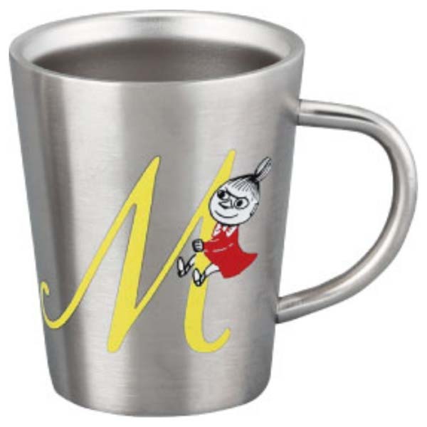 ムーミン イニシャル 【M】 ステンレス二重マグ 〈MM8804-856-M〉 食器 イニシャルマグカップ