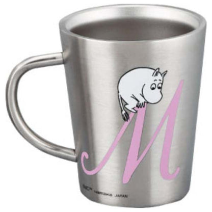 ムーミン イニシャル 【M】 ステンレス二重マグ 〈MM8804-856-M〉 食器 イニシャルマグカップ