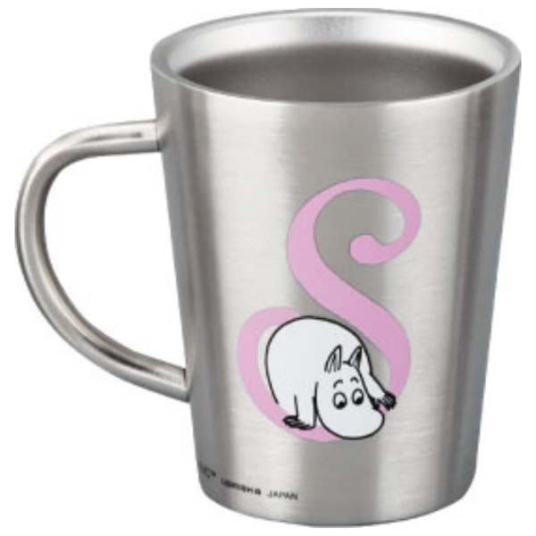 ムーミン イニシャル 【S】 ステンレス二重マグ 〈MM8806-856-S〉 食器 イニシャルマグカップ