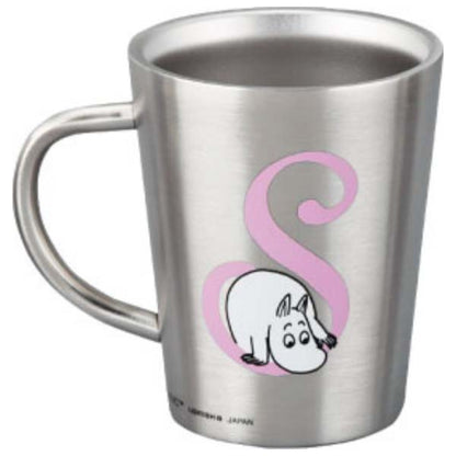ムーミン イニシャル 【S】 ステンレス二重マグ 〈MM8806-856-S〉 食器 イニシャルマグカップ