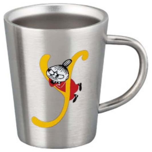 ムーミン イニシャル 【Y】 ステンレス二重マグ 〈MM8807-856-Y〉 食器 イニシャルマグカップ