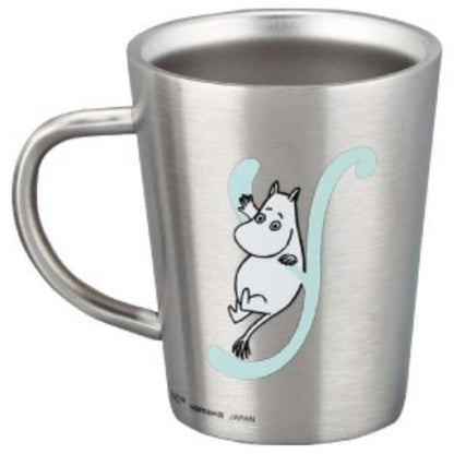 ムーミン イニシャル 【Y】 ステンレス二重マグ 〈MM8807-856-Y〉 食器 イニシャルマグカップ